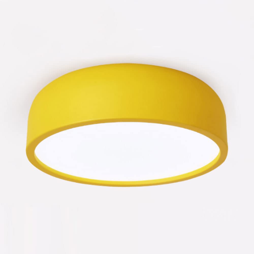 SHUANGZ LED Round Macaron Ceiling Light Simple Ceiling Lamp Trichromatic Dimming Embedded Installation Close To Ceiling Light Fixtures Corridor Decorative Lighting Nordic Living Room Creative Home — image 1
