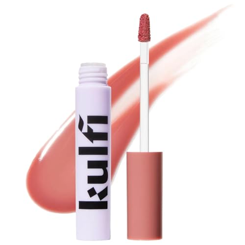 Kulfi Lassi Lips Staining Lip Oil Long-Lasting Moisturizing Lip Oil with High Shine Glossy Finish Lip Stain (Rose - pink nude)