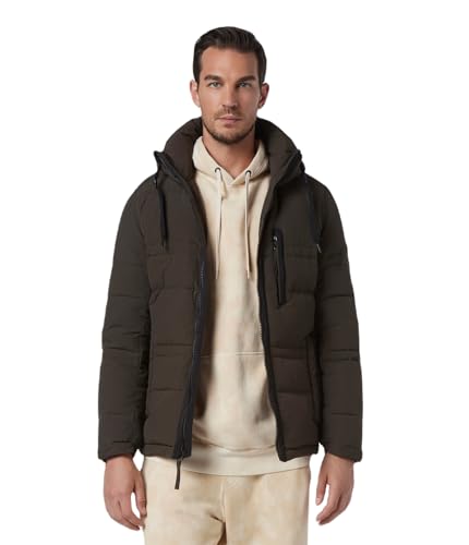 Image of Andrew Marc Men's Huxley Mid Length Water Resistant Crinkle Down Jacket