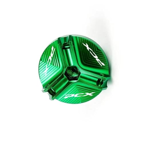 Tapón de aceite motor CNC de aluminio verde para moto Honda PCX 125 y 150