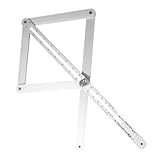 Rapporteur pour le travail du bois - le rapporteur d'angle est un carré de mesure d'angle et fabriqué selon des normes de contrôle strictes, avec une apparence et une structure simple, ce qui est très convivial pour les novices, grand rapporteur