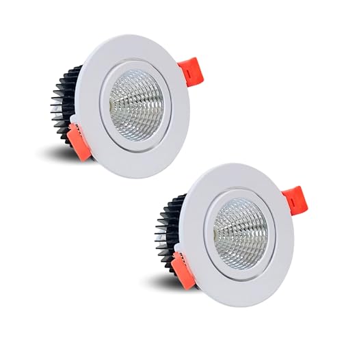 Image of D'Mak Moveble LED COB Light | Recessed LED Ceiling Light for Indoor Lighting | Warm White Color | Aluminium Body (2, 3 Watt)