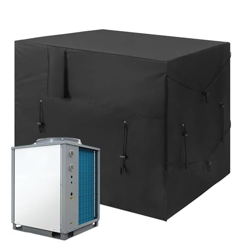 Housse de pompe à chaleur - Housse de chauffage de piscine pour unité extérieure - Housse de protection universelle pour meubles d'extérieur - Pour climatisation, piscine, chauffage