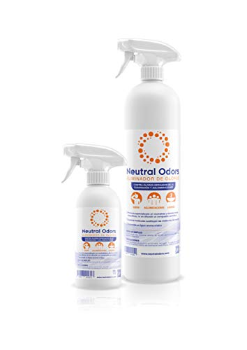 NEUTRAL ODORS - Eliminador de Olores de Sudor y Aglomeraciones (baños, oficinas, gimnasio, bares, etc.) -250ml Cover