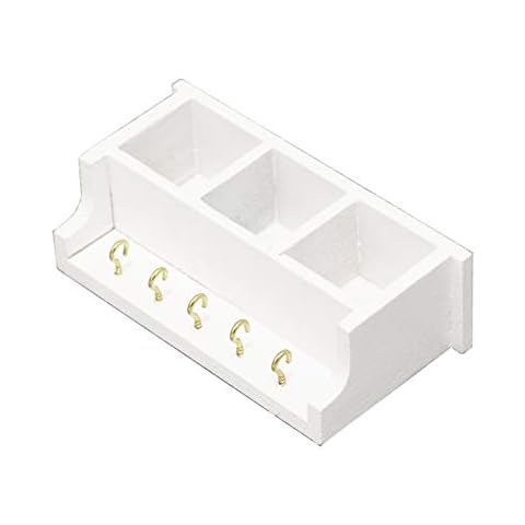 lamta1k Dollhouse Wall Rack,Miniature Dolls House Ornaments,1/12 Mini Dollhouse Wooden Storage Rack with Hook Kitchen Furniture Accessory - White Cover