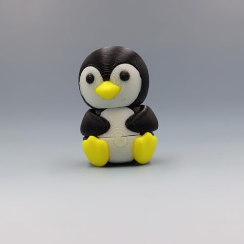 3D Printed Penguin, Articulated Penguin Toy, 3D Printed Animals, Party Gift Idea, Ideal for Birthday Gifts, Gifts for Relatives and Friends, Holiday Party Gifts, Action Figure Statue