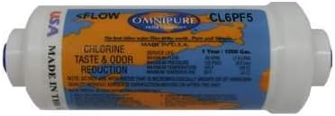 Omnipure (CL6PF5-A) 6x2" Inline CL-Series 5 Micron Sediment with 1/8" FPT"