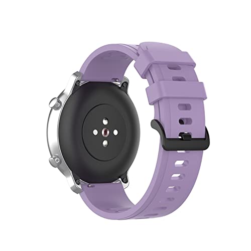 Correa de silicona de 20 mm flexible para evitar alergias y sudor en reloj