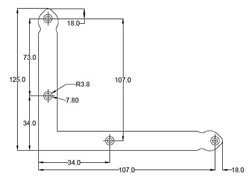Image of Richelieu Hardware BP9544125900 Traditional Corner Bracket for Barn Door 4 29 /32 in (125 mm), Forged Iron Matte Black Finish (Pack of 2)