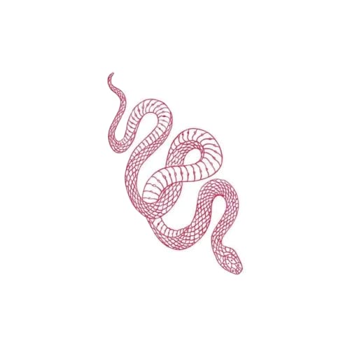 3 Sheets Yeahgoshopping Realistic Big Size Red Snake Waterproof Temporary Tattoo Stickers For Women Men Body Art Waist Decals Fake Tattoo #TOP8