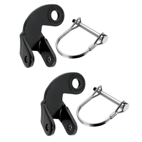 OSOLADY Anhängerkupplung für Fahrradanhänger aus Metall Schwarz Befestigung mit Schnalle Robust Verâ€¦ – Miniatur