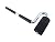 Laminate Veneer J Roller 12” Long Bent Steel Handle, 1.5” Diameter x 3” Long Hard Rubber Roller LR