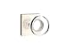 EMTEK Concealed Fastener Square Rosette Privacy Set with Matching Finish Modern Disc Crystal Knob - Choice of 7 Finishes - C5210MDCUS14 - Polished Nickel (US14)