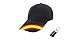 Desconocida Gorra Negra Bandera España Regulable Hombre y Mujer Incluido Llavero Lona Bandera de España a Juego. Accesorio Deportivo Padel, Golf, Tenis, Vestimenta Casual Unisex.