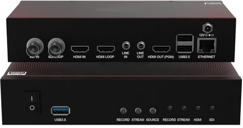 BG-Stream-NDE Encoder/Decoder/Recorder, NDI Support, 1 Channel, Audio/USB 3.0 for Storage, Low...