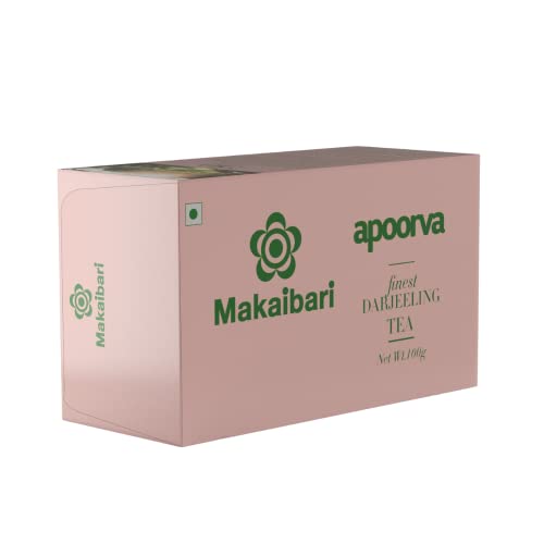Image of Makaibari Darjeeling Tea Apoorva Green Pouch&Darjeeling Tea Apoorva Black Pouch|Usda Certified Tea|Anti-Oxidants,Immunity Booster|Organic|100+100 G(Pack Of 2)-Darjeeling,Loose Leaves,200 Grams
