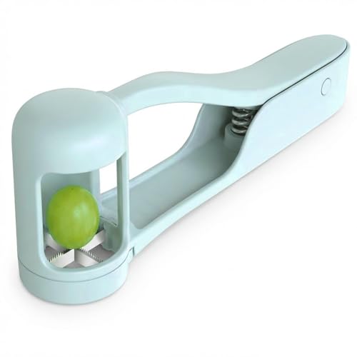 Oavie Grape Cutter Fruit Slicer and Quarter Cutter for Grapes Cherry Tomatoes Strawberries Portable Kitchen Gadget for Salad and Meal Prep Easy to Clean