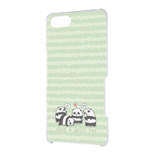 Xperia Ace SO-02L 用 ぱんだファミリー あにまる キャラクター ぐりーん ハードケース エクスペリアエースのカバー 携帯 スマホケース h227a04