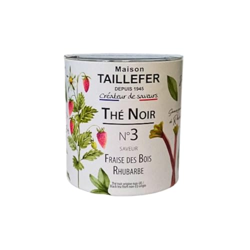 Maison Taillefer – Thé noir Fraise des bois Rhubarbe 60 g – N°3