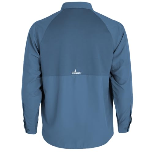 HABIT Men's Trappers Cabin Hybrid Long Sleeve River Shirt2