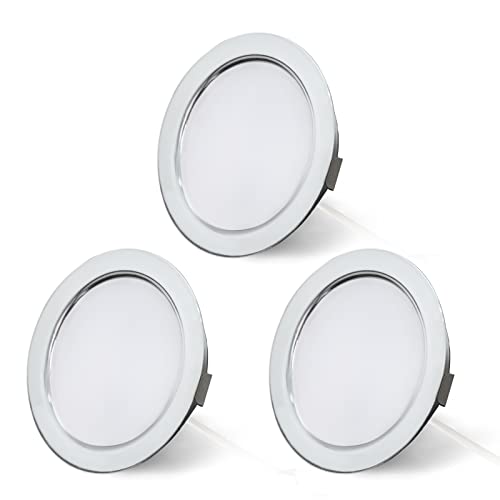 URing LED Spot 12V Encastrable, Spot LED Encastrable 12V Dimmable 3,5W 3000K blanc chaud 300LM Extra Plat, encastré lampe plafonnier Lumières pour meuble...