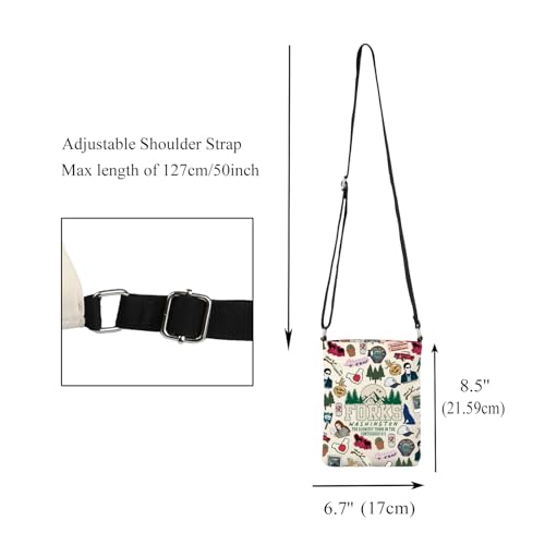 CMNIM Vampire Inspired Gifts Edward's Girl Crossbody Bag City of Forks Gifts Vampire Lovers Gift Forks Washington Gifts2