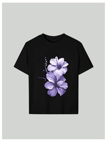 Image of RoseSeek Girl's Graphic Tees Short Sleeve Crewneck T Shirts Casual Summer Tops Cute Preppy Clothes