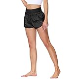 Calzoncillos incorporados: Pantalones cortos para correr para mujer con forro para calzoncillos, cobertura mejorada y ajuste transpirable. Los pantalones cortos de gimnasia de verano se pueden combinar con ropa informal, sujetador deportivo, tanque recortado, ropa deportiva, chalecos, camisetas y camisas.