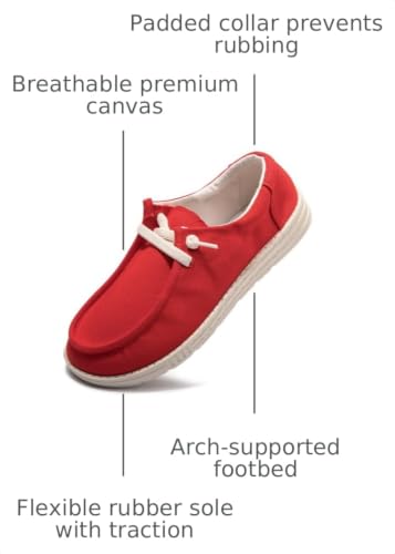 Image of Women's Canvas Slip On Loafers Fashion Outdoor Casual Flat Sneakers | Durable Breathable Canvas, Layered Lightweight Cushion Sole, Lace-Free Slip-On Design For Versatile Daily Style