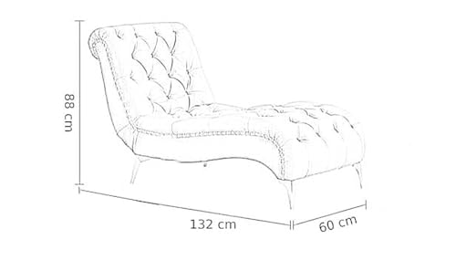 Image of Lazy Couch and Reclining Sofa /Recliner Chaise Longue /Fabric recliners /for Bedroom /Living Room /Office Reception Recliner Lounge Sofa and Armchair (Grey)