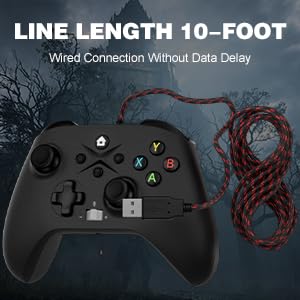 Gamrombo Wired Controller 10-foot cable