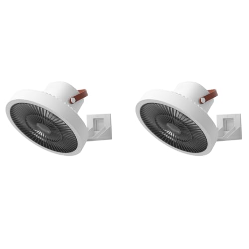 Ventilateurs électriques rechargeables muraux lot de 2 appareils de maison - 2