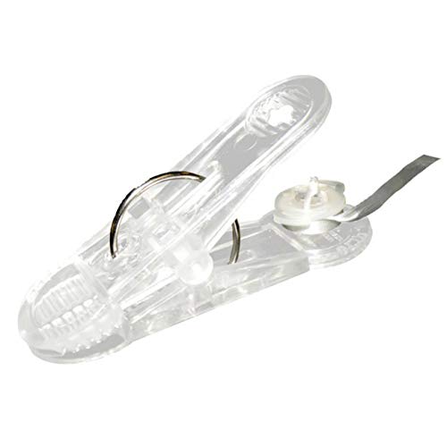 Amscan 2436802 - Ballongewicht Klammer, 16 g, Ballon Clip mit Schnur, Folienballon