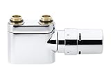  DANFOSS VHX-Armaturen-Set Duo, Chrom  mit RAX-Fühlerelement, Durchgang