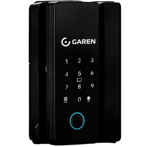 fechadura porta vidro smart garen ga170 wifi android alexa google assistente seguranca biometria senha home