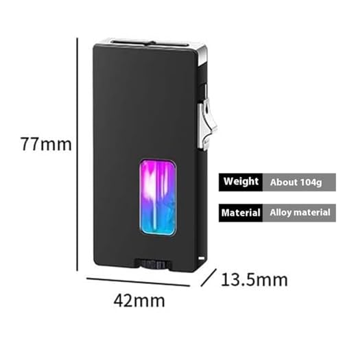 Encendedores a llama ancha pack de 2 en negro miniatura 7