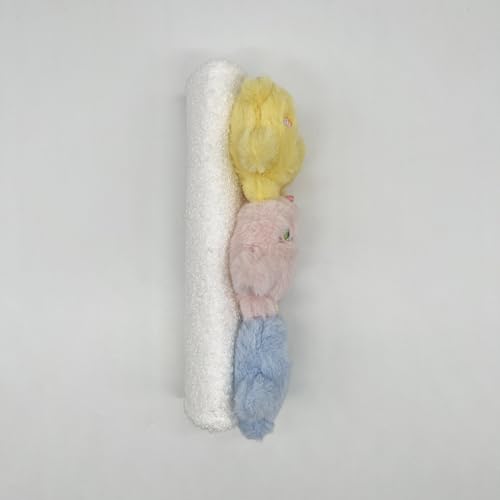 Image of Baby Car Seat Neck Cover, Baby Strap Pad, Car Seat Strap Cover, Car Seat Belt Cover Boy Girl, Baby Neck Pad Protector, Car Strap Pad Fleece, Belt Pad Plush Doll, Seat Belt Pads (Yellow, Pink, Blue)