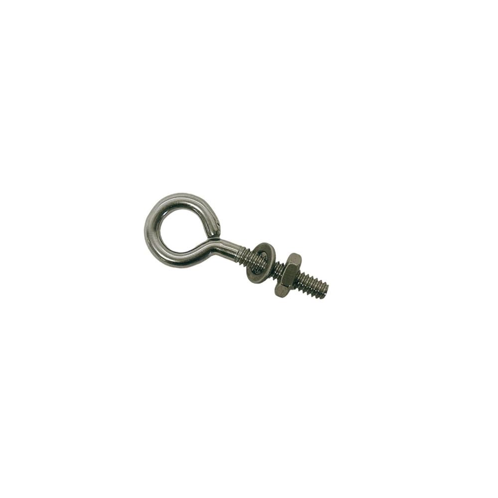 Stainless Steel Marine Boat Turned Eye Bolt Washer WLL 30 Lbs 3/16