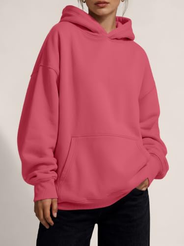 Image of Trendy Queen Women Oversized Hoodies Fall Outfits | Gentle Skin Feel, Aesthetic Drop Shoulder, Large Kangaroo Pocket, Seamless Daily Outfit Match