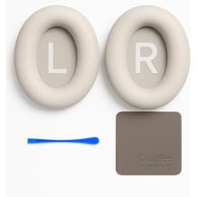 Premium Replacement Ear Pads for Bose Bose QC45 Soft Protein Leather & Memory Foam Cushions Enhanced Noise Isolation Easy Installation Kit,Video & Cleaning Cloth White