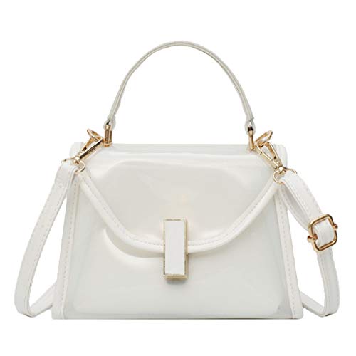 LILICAT?Sac À Main Transparent Pour Femme Fille, Sacs D'emballage Transparents De PVC,Sac À Bandoulière Transparent De Sacs De Couleur De Sucrerie De Grande Capacité, Sacs D'emballage De Sac De Gelée