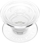 PopSockets Plant-Based Phone Grip with Expanding Kickstand, Adhesive Grip, Eco-Friendly - Clear