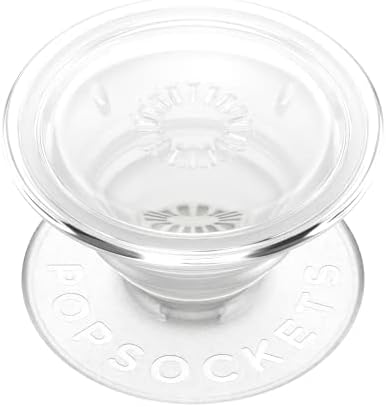 PopSockets Phone Grip with Expanding Kickstand, Adhesive Grip - Clear