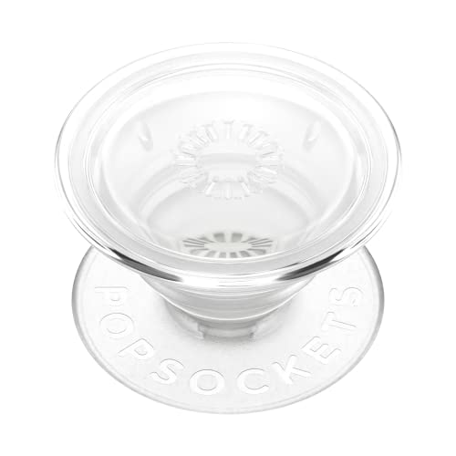 PopSockets: PopGrip Plant - Soporte y Agarre Extensibles Hechos de Materiales Vegetales con un PopTop Intercambiable para Smartphones y Tabletas - Clear