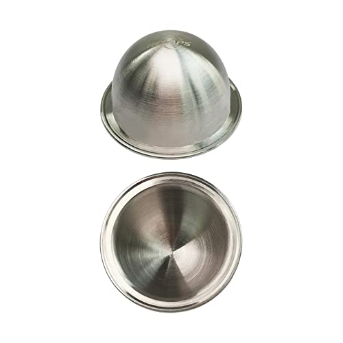 Recaps Only 1 Stainless Steel Refillable Filter Reusable Pod Compatible With Vertuoline Coffee Makers But Not All 230Ml (Only 1 Pod, Aluminum Seals Lids Excluded) #TOP2