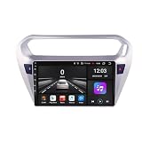 Car Multimedia Radio per Peugeot 301 Citroen Elysee 2014-2018 Car Radio con Bluetooth Vivavoce, con Hd Touch Screen Supporta Navigazione, Bluetooth, 8 Nucleo 8G+256G