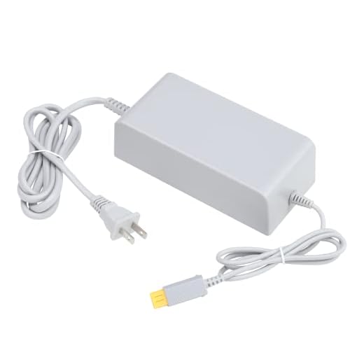 Trenro Charger for Wii U Console, AC Adapter Power Supply Charging Cable Cord Replacement for Nintendo Wii U Console