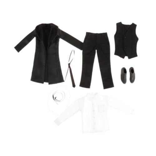Chaqueta de cuero escala 1/6 para figuras masculinas con accesorios de ropa 3