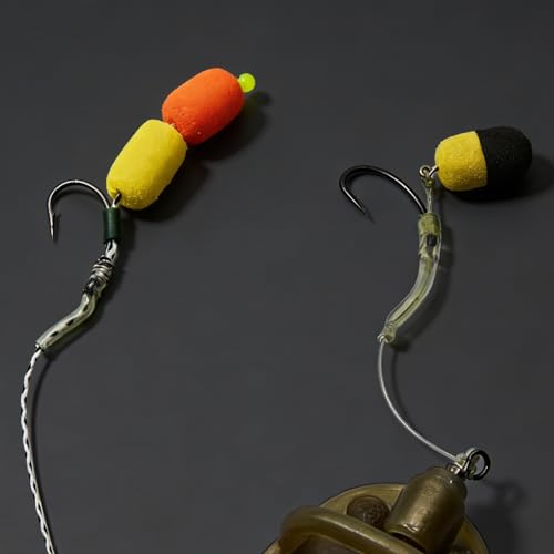Set de 50 boilies flotantes bicolor para pesca de carpa miniatura 4
