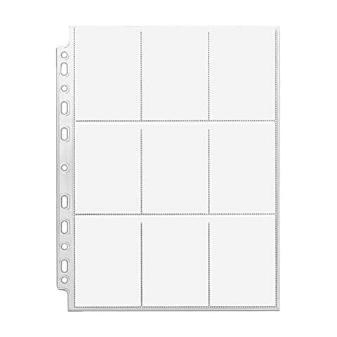 RIO Direct 270 Pockets Trading Card Sleeves Storage Wallets Album Pages Collection, Neutral Transparent Game Card Sleeves Holder Set for Pokemon, Skylanders, Top Trumps Cover